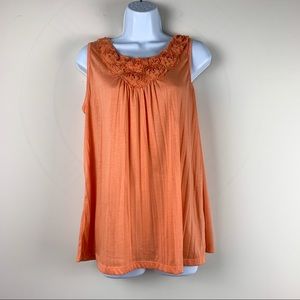 Carolyn Taylor orange tank.  Medium
